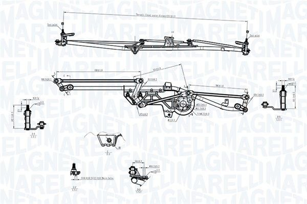 Compre Trapézio de limpador pára-brisas Ford Galaxy 